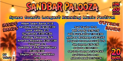 SandbarPalooza 2026 Music Festival