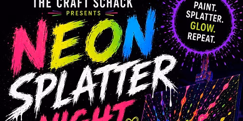 Neon Glow splatter \ud83e\udedf paint party! 
