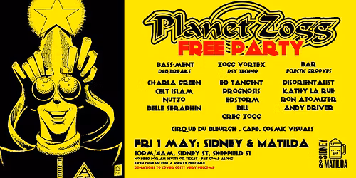 Planet Zogg Free Party