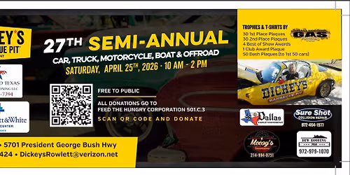 27th Semi-Annual Car Truck Motorcycle Boat and Offroad Show n Shine