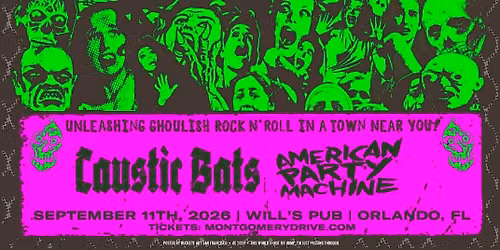The Phantom A.D. with American Party Machine and Caustic Bats at Will\u2019s Pub - Orlando, FL 