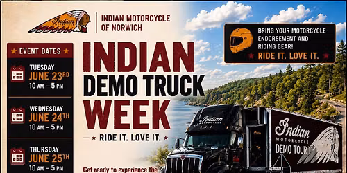 INDIAN MOTORCYCLE OF NORWICH DEMO DAYS
