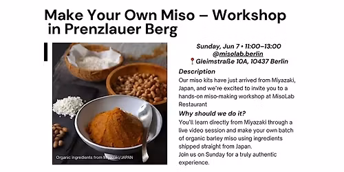 Make Your Own Miso - Workshop @MisoLab