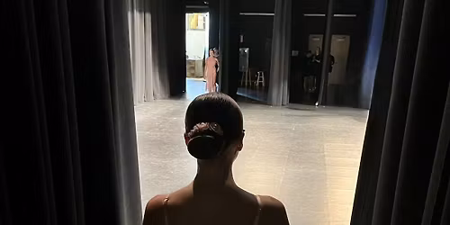 Stage Rehearsal for Holiday Performance of "A Christmas Carol"