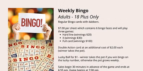 Weekly Bingo
