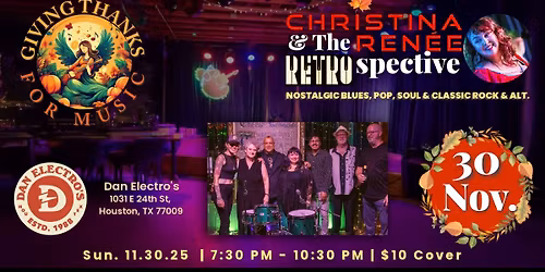 Christina Ren\u00e9e & The RETROspective - Dan Electros \u201cGiving Thanks for Music\u201d \ud83c\udfb6