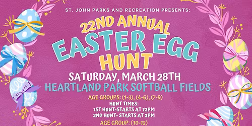 2026 Easter Egg Hunt\ud83d\udc30- Saturday, March 28th- Registration opens January 30th 