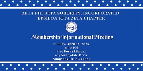 Zeta Phi Beta Sorority Inc., Epsilon Iota Zeta Membership Informational