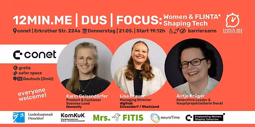 12MIN.ME | DUS | FOCUS: Women Shaping Tech
