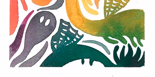 Halloween Watercolor with Samsconsin