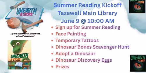 Summer Reading Kickoff @ Tazewell Library
