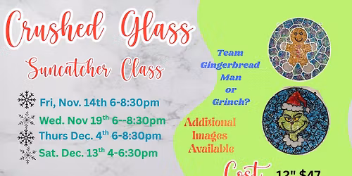 Shattered Glass Suncatcher Workshop