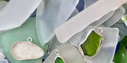 Beach Glass Pendant Class, Saturday, July 25th, 10:30am-1pm, one session