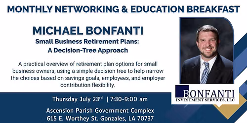 July SBN Event: Small Business Retirement Plans: A Decision-Tree Approach