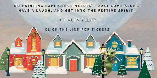 Imagination Street ~ Christmas Sip & Paint - Snow globe 