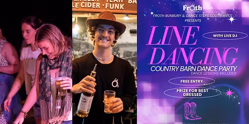 Line Dance Country Party (Monthly) - Froth Bunbury