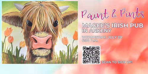 Paint & Pints at Magee's Irish Pub in Ankeny!