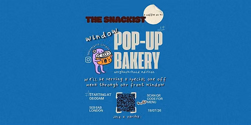 Window Pop-up Bakery by 'The Snackist'