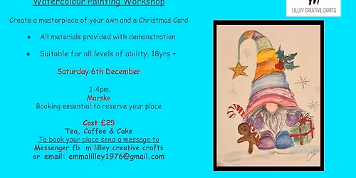 Christmas Gonk Watercolour Workshop