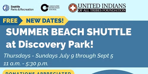 Discovery Park Summer Beach Shuttle