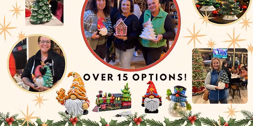 11.13.25 @6:30pm Sip & Ceramics - Vintage Holiday Ceramics @ Nex Mex Thing| Open Workshop