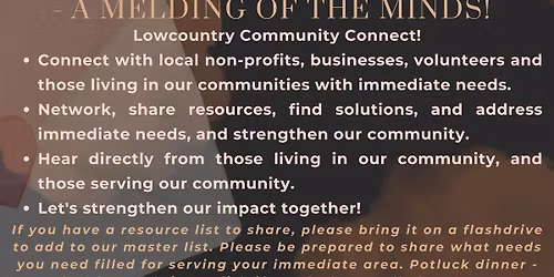 Community Resource Meeting - Melding of the Minds!