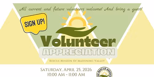 Volunteer Appreciation 2026 - Rescue Mission of Mahoning Valley