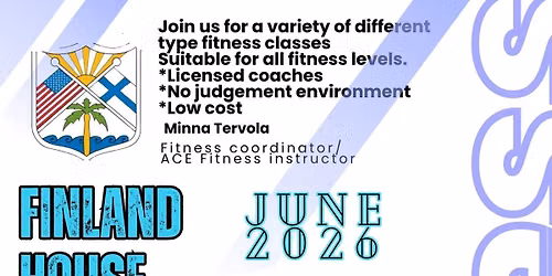 Finland House Fitness Tuesdays