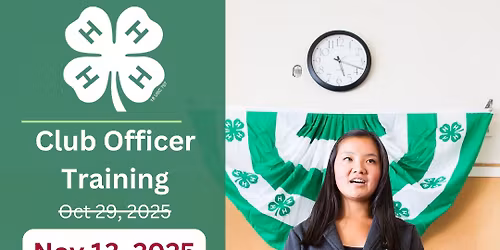 4-H Club Officer training