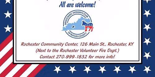 Butler County Democratic Woman's Club Monthly Meeting