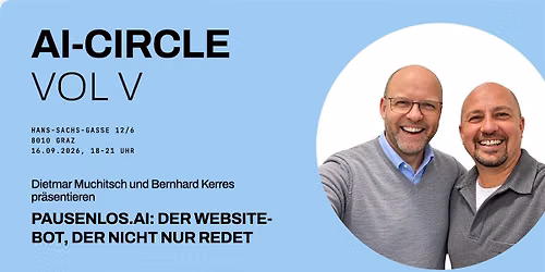 AI Circle Vol V - Der Bot, der nicht nur redet: pausenlos.ai live