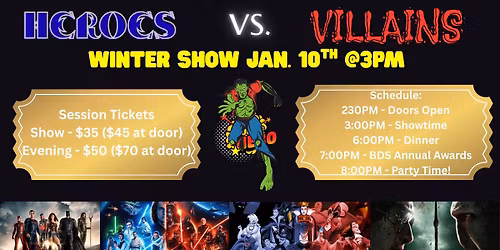 Heroes Vs. Villains Winter Show