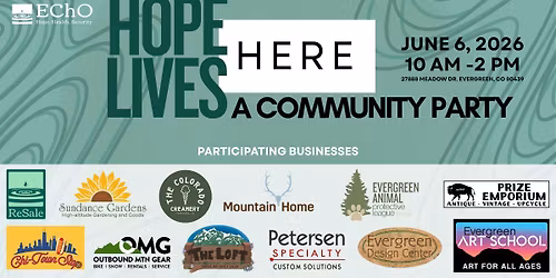 Hope Lives Here A Community Party