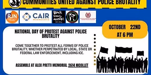 RALLY AND MARCH: October 22 National Day of Protest Against Police Brutality