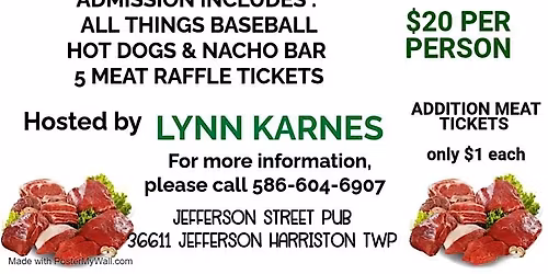 Meat Raffle Bar Edition Jefferson Street Pub