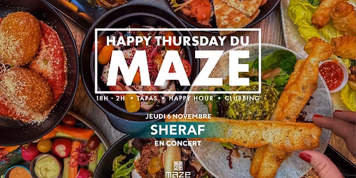 HAPPY THURSDAY + CONCERT SHERAF - 06\/11\/25