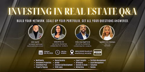 Investing in Real Estate Q&A-July 26th