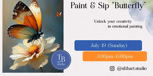 Acrylic Sip&Paint Workshop - Butterfly