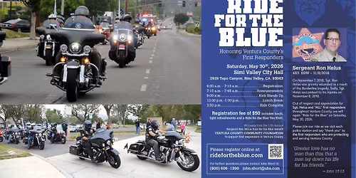 2026 Sergeant Ron Helus Ride For The Blue