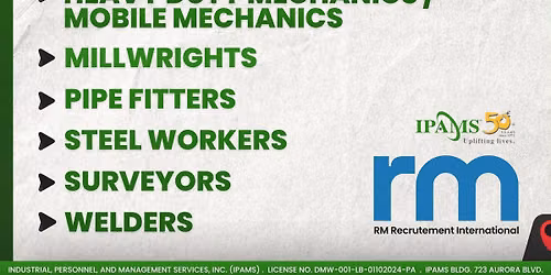 SOUTH AMERICA CONSTRUCTION\/MINING JOB OPPORTUNITIES AT IPAMS