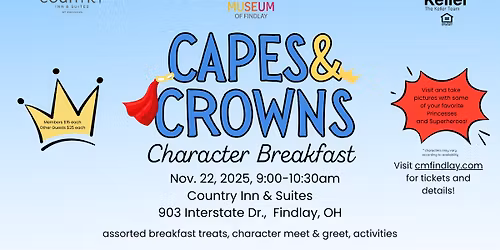 Capes & Crowns Character Breakfast