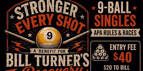 Stronger Every Shot: A Benefit for Bill Turner\u2019s Recovery