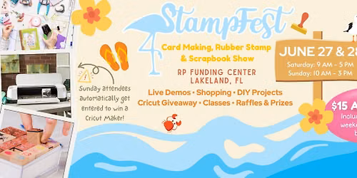StampFest Summer 2026 ☀️ Scrapbook, Card Making & Rubber Stamp Convention <svg xmlns=
