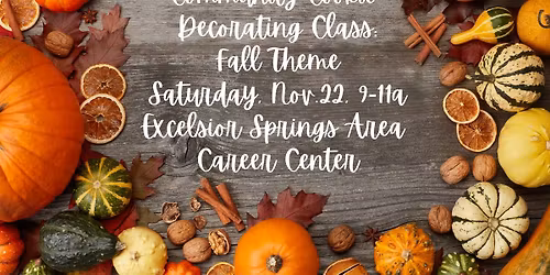 Community Cookie Decorating Class: Fall Theme