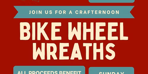 Bike Wheel Wreath making