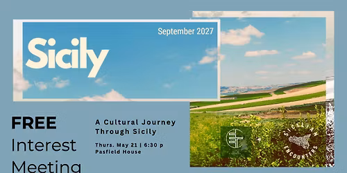 Sicily Interest Meeting \u2014 An Immersive Cultural Journey Through Sicily