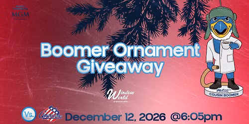 Springfield Thunderbirds Boomer Ornament Giveaway