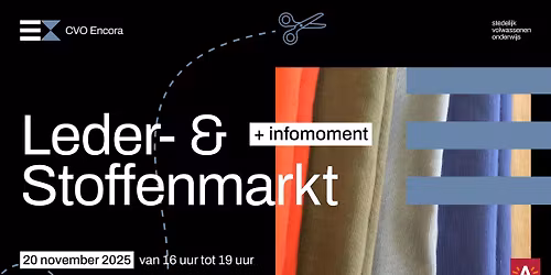 Leder- & stoffenmarkt + infomoment mode-opleidingen