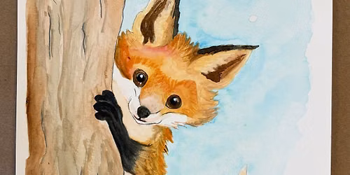 Curious Fox Watercolor Class