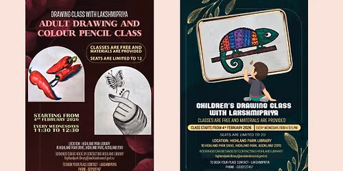 Adult Drawing and Colour Pencil Class